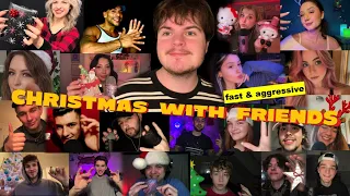 ASMR Christmas with Friends Fast & Aggressive Hand Sounds, Tapping & Scratching, Visual Triggers +