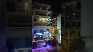 Quarantine in Athens, Greece. Loud shots in the middle of the night