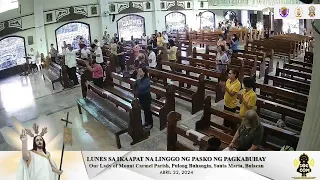 Abril 22, 2024 | Banal na Misa | 6:30 ng umaga