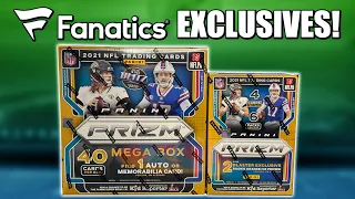 FANATICS EXCLUSIVES! |  2021 Panini Prizm NFL Megabox & Blaster Box