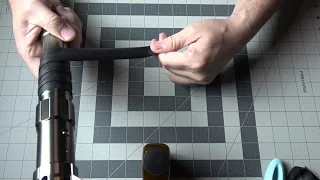 Wrapping a lightsaber hilt with leather [Saber DIY]