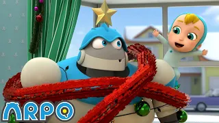 Get off the CHRISTMAS TREE!!! | Baby Daniel and ARPO The Robot | Funny Cartoons for Kids