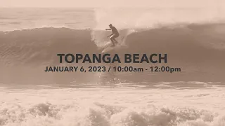 Bomb Cyclone Surf Hits Southern California / Topanga Beach, Los Angeles - Jan 6, 2023