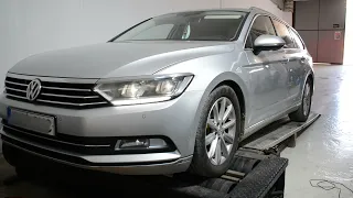 VW Passat B8 2.0 Cr 150 hp Dyno Test and Stage 1