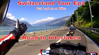 Ep 2 of 11 Motorcycle Tour of Switzerland Day 2 Road to Interlaken Fat Lad on a Bike