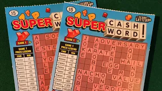 🔥 $$ Winning Super Cash Word!! Texas Lottery Scratch Tickets