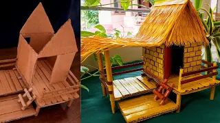 DIY Craft Home Made Entirely Using Cardboards