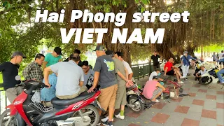 🇻🇳 Vietnam travel in Hai Phong city| Street life in Vietnam walking relax