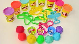 Учим цвета на английском в компании с Play-Doh. Лепим разноцветные фигуры.
