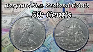 Baryang New Zealand 1967 50 : Cents Coins Collection