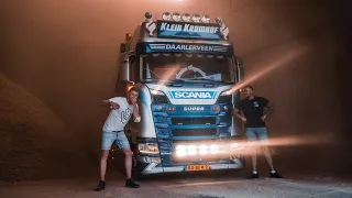 Dust and noise with AWESOME SCANIA V8 of KLEIN KROMHOF! 🤤