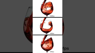 240fps vs 480fps vs 1000fps wine pour slowmo test #slowmotion #fps #vs