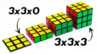Trying to solve from 3x3x0 to 3x3x3 Rubik's cube | Impossible or Easy?