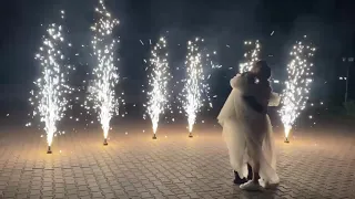 Холодные фонтаны на свадьбу