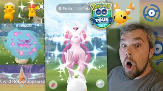 LA Sinnoh Tour City Experience! Shiny Origin Palkia & More Rare Shinies Caught! (Pokémon GO)