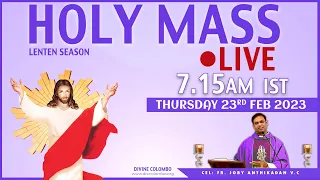 (LIVE) Thursday Mass | Fr Joby Anthikadan VC  | 23 Feb 2023 | Divine Colombo