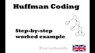 Huffman coding step-by-step example