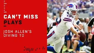 Josh Allen Goes Full SUPERMAN for the TD!