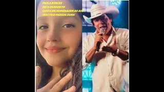 PAOLA BORGES neta do PARRERITO, com 7 anos de idade faz homenagem ao avô -  Feat. Trio Parada Dura