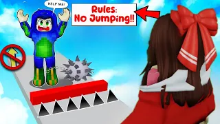 Roblox But YOU CAN'T JUMP!! ft @AyushMore  @EktaMore