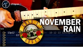 Cómo tocar "November Rain" de Guns N' Roses en Guitarra (HD) PARTE 1 - Christianvib