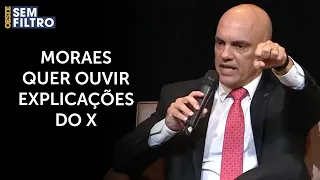 Moraes dá 5 dias para o X se manifestar sobre relatório da PF