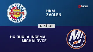 4. zápas štvrťfinále play-off Zvolen – Michalovce 3:2 (HIGHLIGHTY)