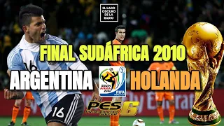 FINAL SUDÁFRICA 2010⚽️🇿🇦 - ARGENTINA🇦🇷 VS HOLANDA🇳🇱 - PES 6 GAMEPLAY +LINK