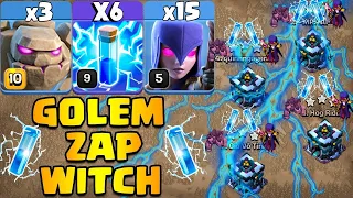 Golem Witch Attack TH13 - Best Th13 Strongest CWL Attack | TH13 Attack Strategy 2023 (Clash of clan)