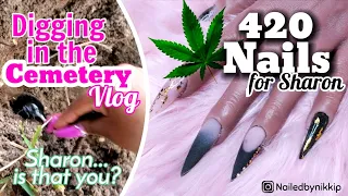 Covert 420 Nails 🌱💅🏾 | plus WE DUG UP MY MOTHER'S GRAVE 😱 | feat. igelbeauty