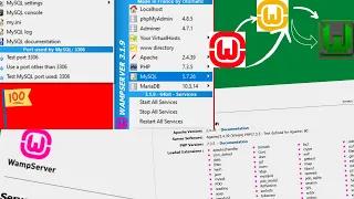 WAMP SERVER not working (FIXED 100%)!in windows 10. MySQL shutdown unexpectedly solved!