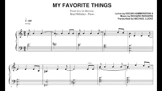 Brad Mehldau - My Favorite Things - Transcription