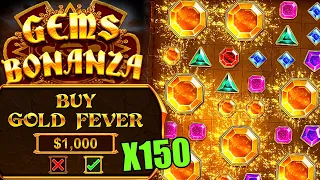 So I speed-opened 150 bonus buys on GEMS BONANZA! (STAKE)