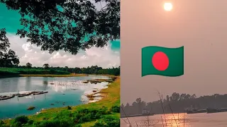 Sunset on Bangladesh's 🇧🇩 Beautiful Rivers | A Visual Tour of Nature's Wonders