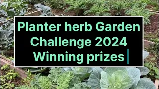 What will the winners receive from planter herb garden challenge.