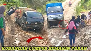 Situasi Terparah ⁉️ Driver Mitsubishi L300 Di Permalukan Suzuki Carry Di Tanjakan Lumpur