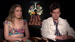 Haley Lu Richardson & Cole Sprouse on Five Feet Apart