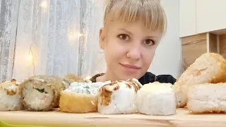 МУКБАНГ/ОБЗОР НА РОЛЛЫ "СУШИ МАСТЕР" В СОЧИ #mukbang