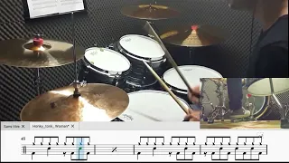 Honky Tonk Women -The Rolling Stones DrumCover + Score