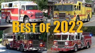 Fire Trucks Responding Compilation: Best of 2022