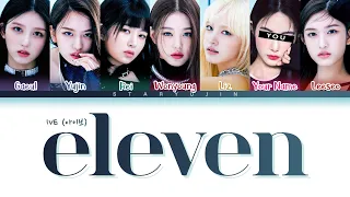 IVE "ELEVEN" Lyrics (You as a member karaoke)