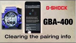 GBA-400 Module 5413 Unpair - How to Clear the pairing information from WATCH, APP, Phone ? Tutorial