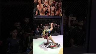 Wait for the SLAM 🔥 Kerala's Sreejitha landing a slick move during her MMA Fight #IndianMMA