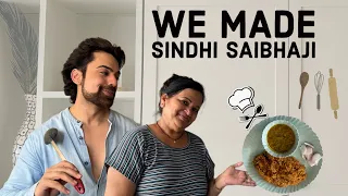 Cooked Sindhi Sai bhaji & Bhugal chawal😋 + Coffee date with Mom❤️                      -hpvlogs
