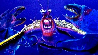 MOANA: Tamatoa speed drawing with GOLD GLITTER PEN! | Kiss My Art