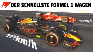Beschleunigung und Topspeed Vergleich von Formel 1 Autos der letzten 20 Jahre