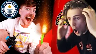 xQc Reacts to I Bought The World's Largest Firework ($600,000) | MrBeast | xQcOW