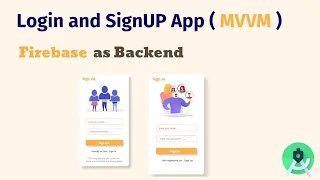 Login and Sign Up App ( MVVM ) Firebase as Backend 2021 #androidstudio #androiddev