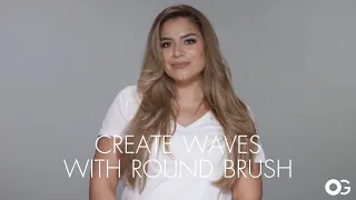 How to Create Waves with a Round Brush for Long Hair | Olivia Garden