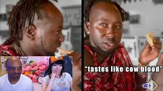 Emiru Reacts to African Tribe tries Pizza for the First Time by Daily Dose Of Internet (with Lacari)